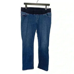 Liz Lange Maternity, midweight, medium  wash jeans